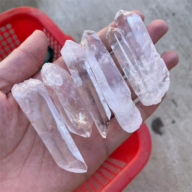 New Arrivals Mineral Stone Rough Raw Points Natural Gemstones clear Quartz Crystal Specimens for Decor