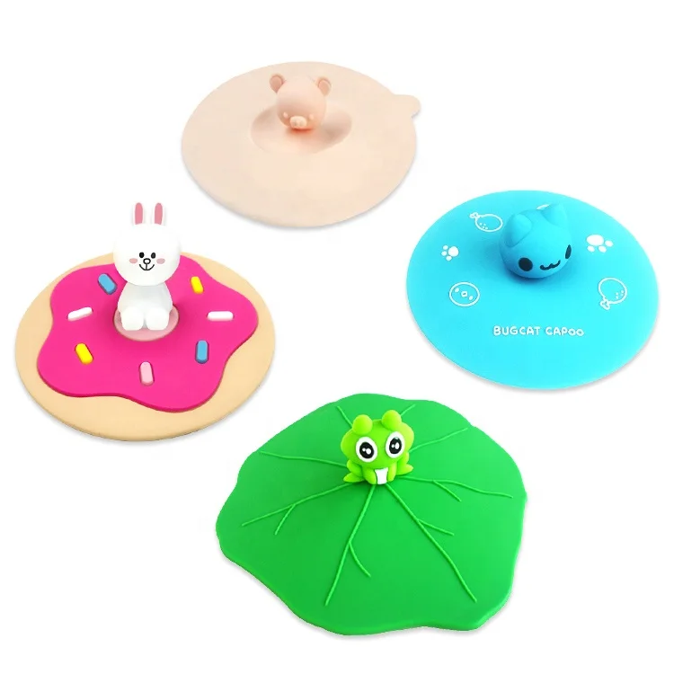 Заводская 3D мультяшная кукла из ПВХ, керамическая кружка, кофейные чашки, крышка, Рождественский Декор, силиконовая крышка для чашки для напитков