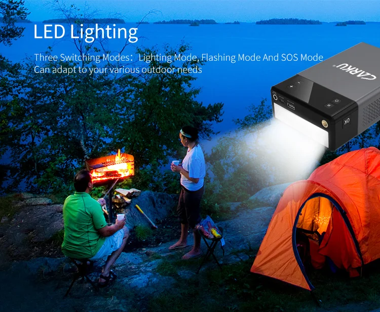 Portable Car Jump Starter 4 in 1 Type Jump Starter Power Bank Multi-Function jump starter with Air compressor