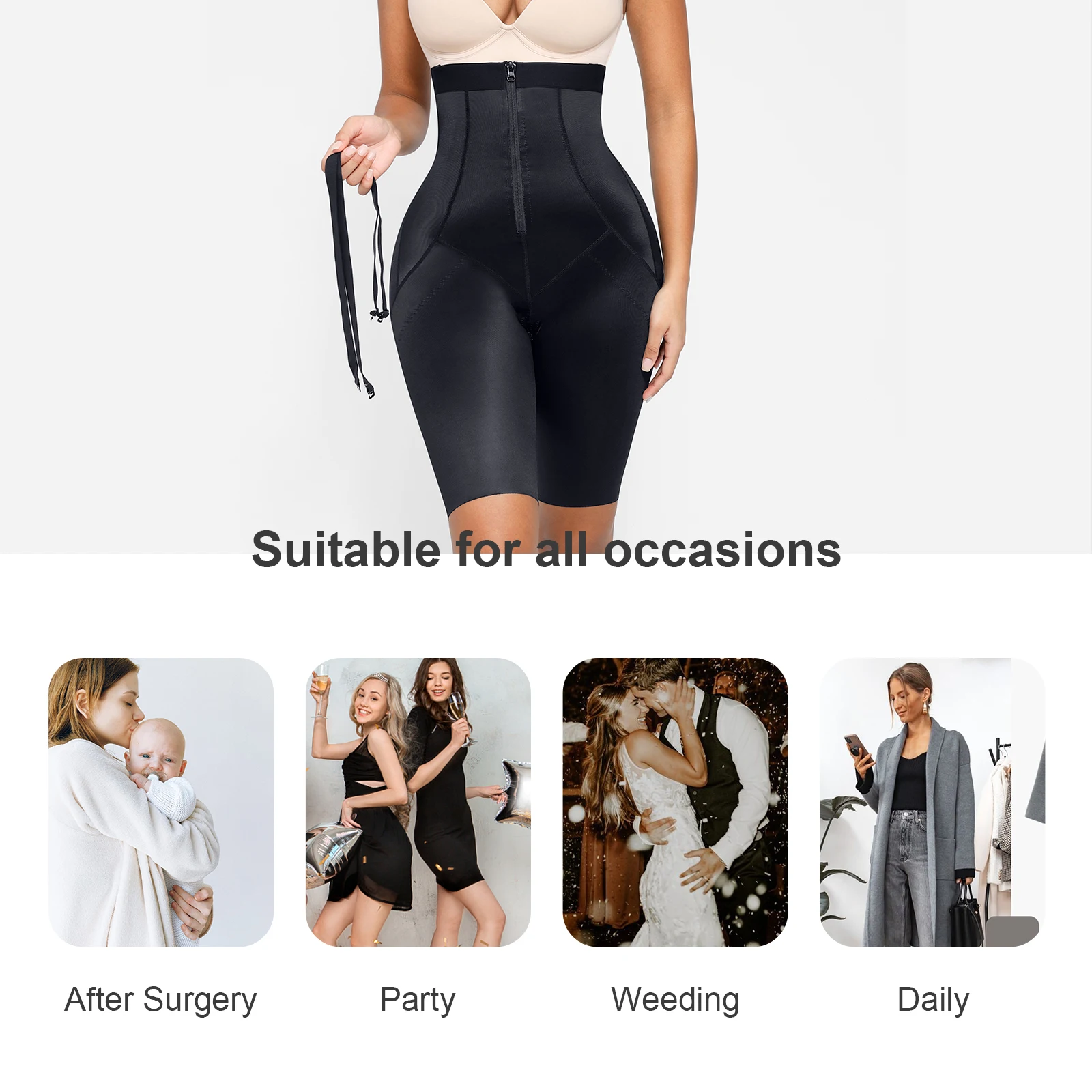 HEXIN CUSTOM High Waist Stage 2 3 Tummy Control shapewear shaper colombianas post surgery Women Body Shaper