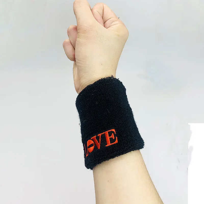
Custom sport cotton wristband with zipper pocket terry cotton cheap custom sweatband wrist wallet 