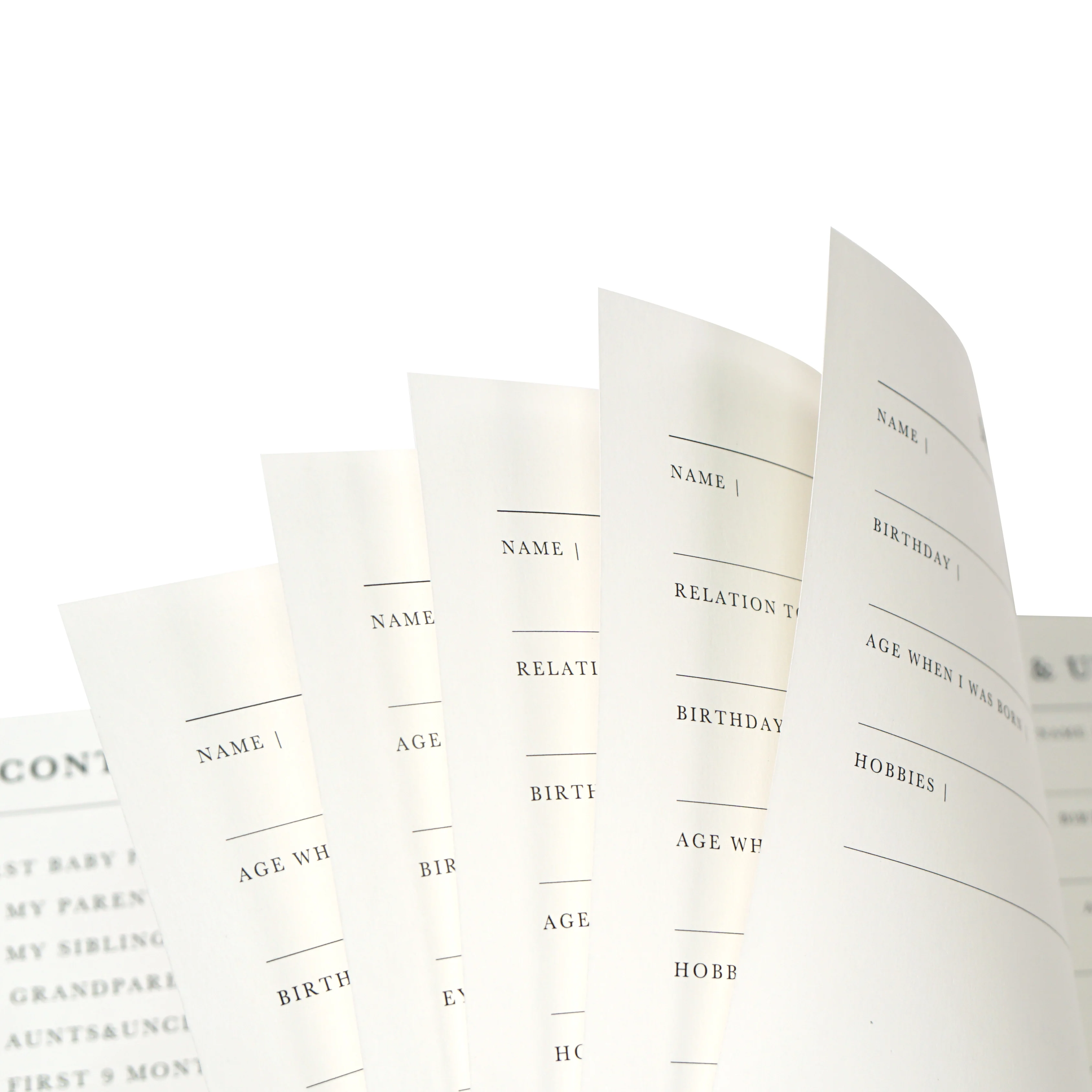 2024 New Products Linen Cover Hot Stamping Notebook Diary Hardcover Baby Journals My First Year Memory Baby Book With Ribbon