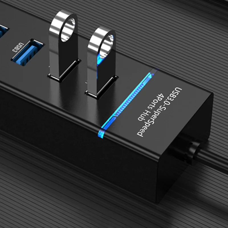 New 4 Ports Usb c hub Portable High Speed Usb Docking Station Usb 3.0 Hub