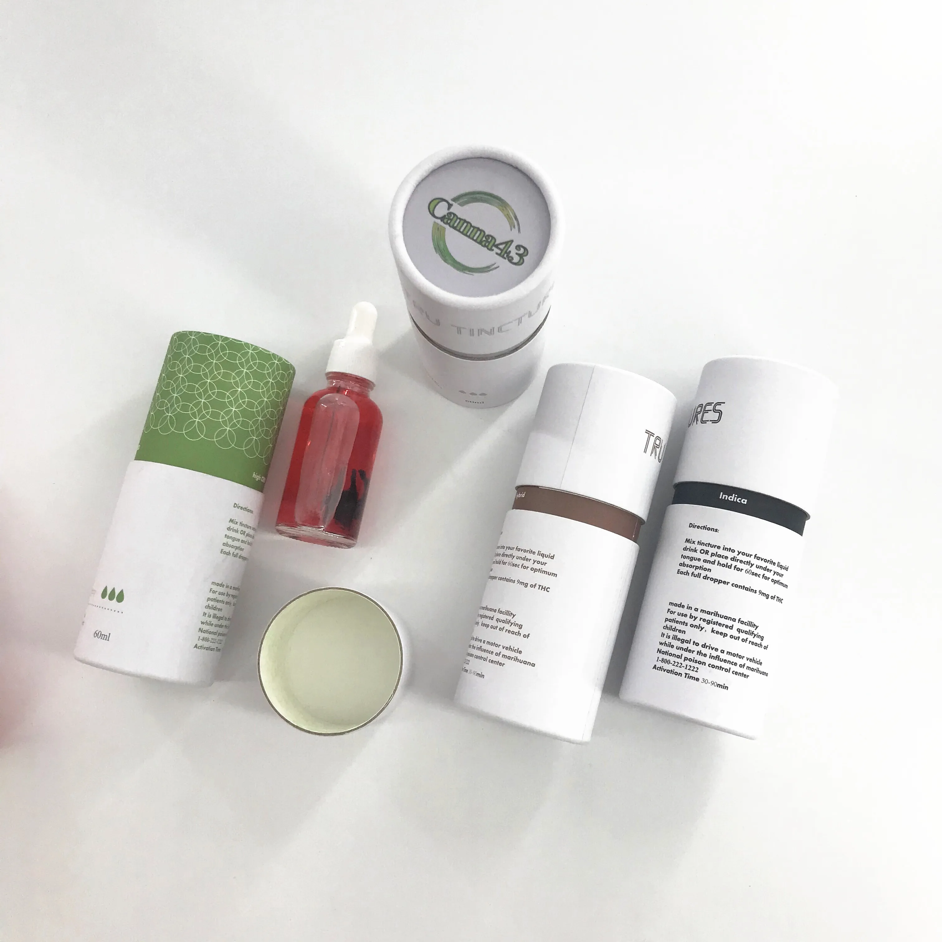 Ready To Ship 30ml 50ml 100ml Kraft Black color oil bottle Paper tube Cardboard packaging for perfume