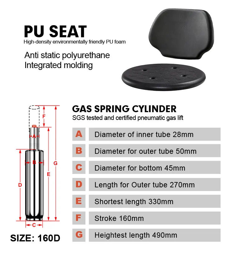 Hospital furniture high quality pu foam swivel doctor chair clinic chair for sale