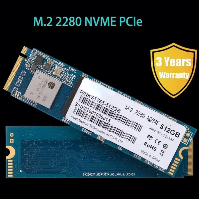 Kston Custom M.2 NVME SSD M2 2 ТБ с трехлетней