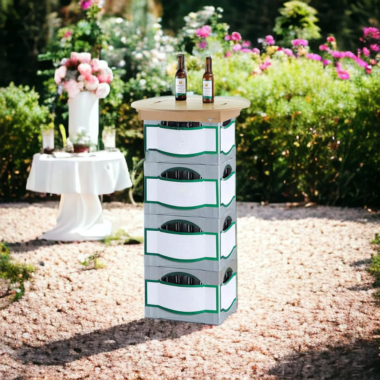 The Eye-catching for Garden BBQ & Beer Party Table Beer Crate Table Topper