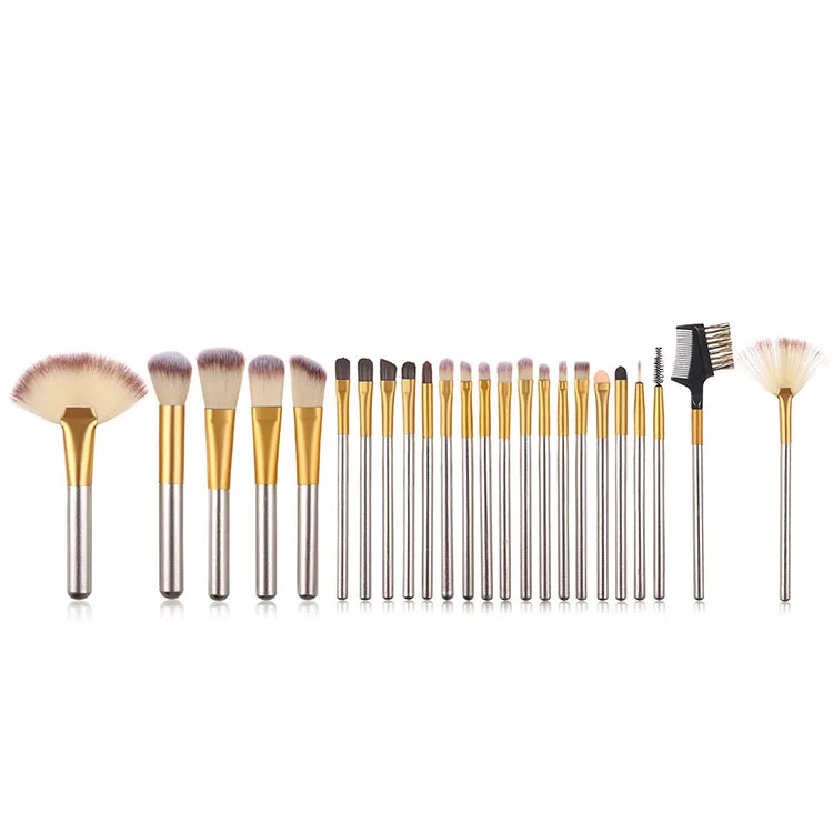 Synthetic Nylon Hair Makeup Brushes With PU Bag Makeup Tools New Product Portable Makeup Brush Set