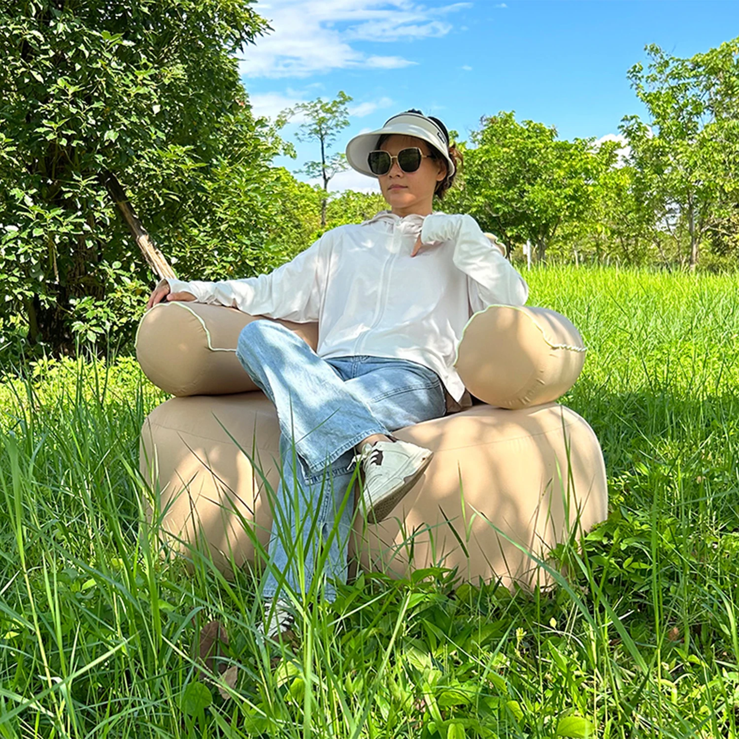 Direct Factory Delivery - Premium Quality Single Inflatable and Foldable Sofa Bed
