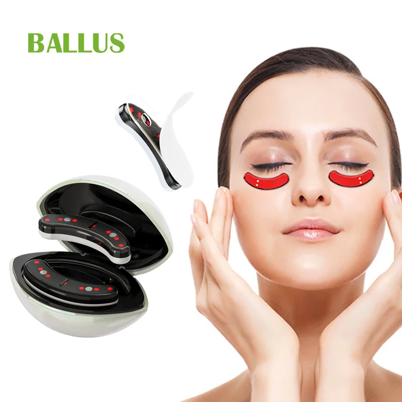 High Quality Portable EMS Electric Under Eye Massager Eye Care Red Light Therapy Anti-aging Dark Circles Remover Eye Massager