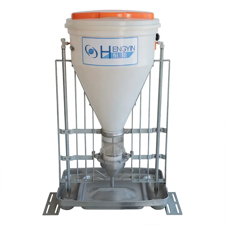 Livestock automatic plastic feeder 65kg for pig automatic feeder for pigs pig feeder
