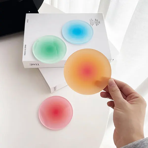 Custom Print Personalised Acrylic Coasters Clear Custom Shape Acrylic Coaster