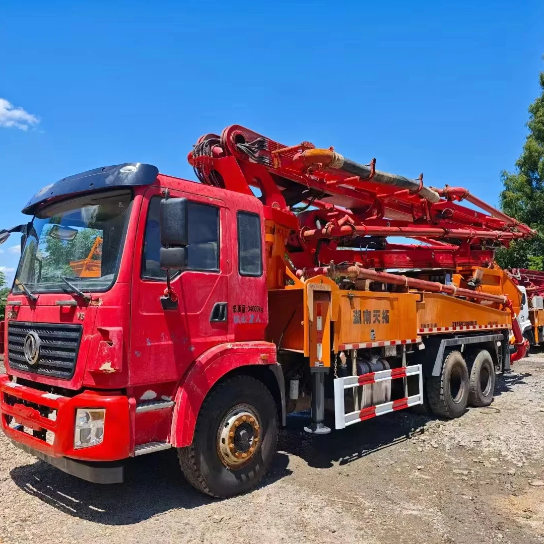New & Used Diesel Powered Truck Mounted Concrete Pump Machine 38M with Low Price Manufacturing Plant Engine Motor Bearing