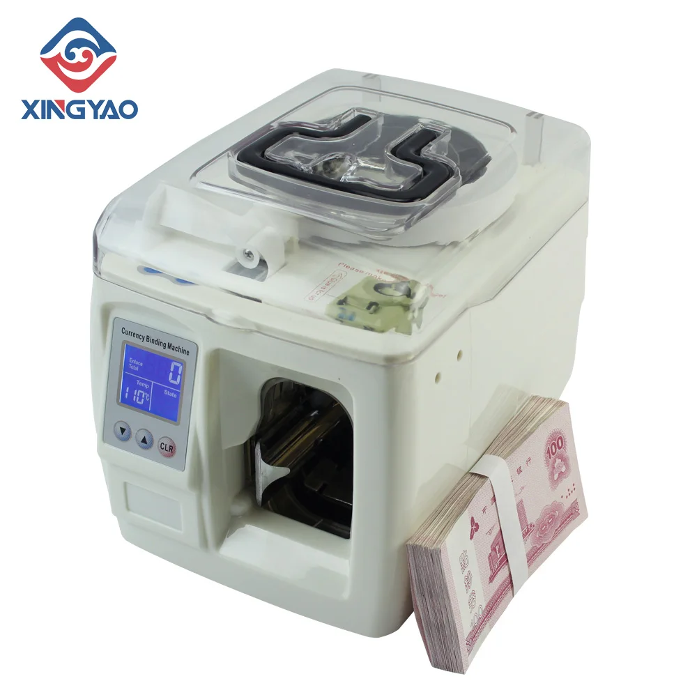 XD-308 20MM 30MM  Paper Roll Money Binder Machine  Automatic  Paper/ Polymer Bill Notes Banding Machine