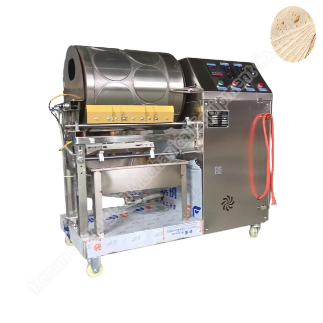 Stainless Steel Spring Roll Skin Machine 35cm 2 Heads Commercial Corn Tortilla Making