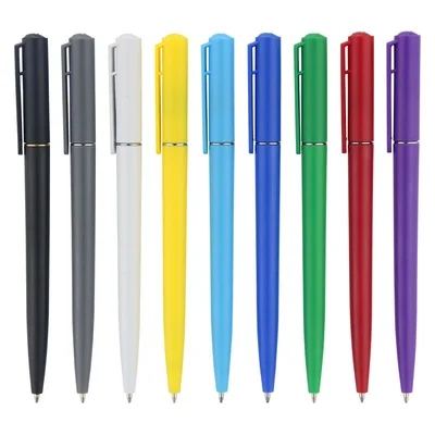 Hot sales wholesale business promotional advertising cheap colorful signature plastic ballpoint pens