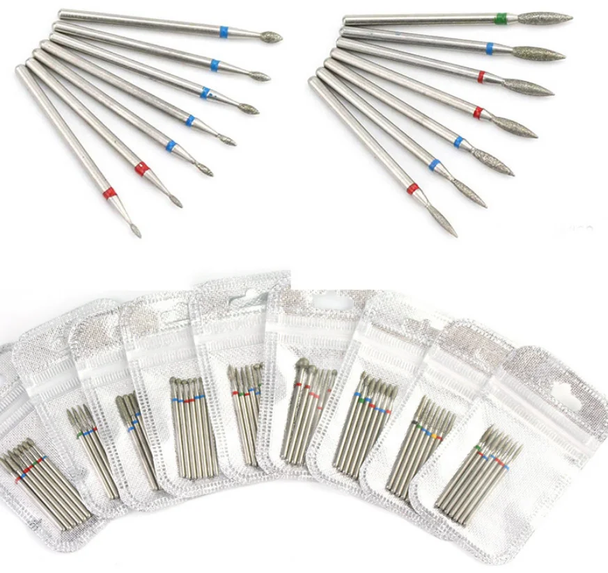 Jinyi Diamond 7PCS/Set Tungsten Steel Silicon Ceramic Stone Milling Nail Art Silver Grinding Carving Polishing Head Drill Bits