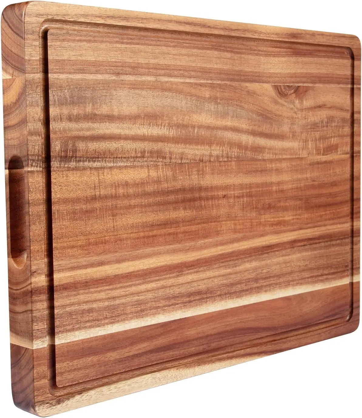 24 x 18 Inch Extra Large Acacia Wood Cutting Boards for Kitchen Wooden Board with Juice Groove for Meat and Veggies
