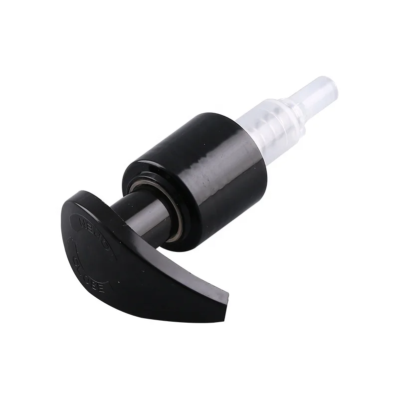 Hot Sale Black Plastic Hand Dispenser for Liquid Soap New Non-Spill Cosmetic Lotion Pump Bottle with Lids and Bottle Caps