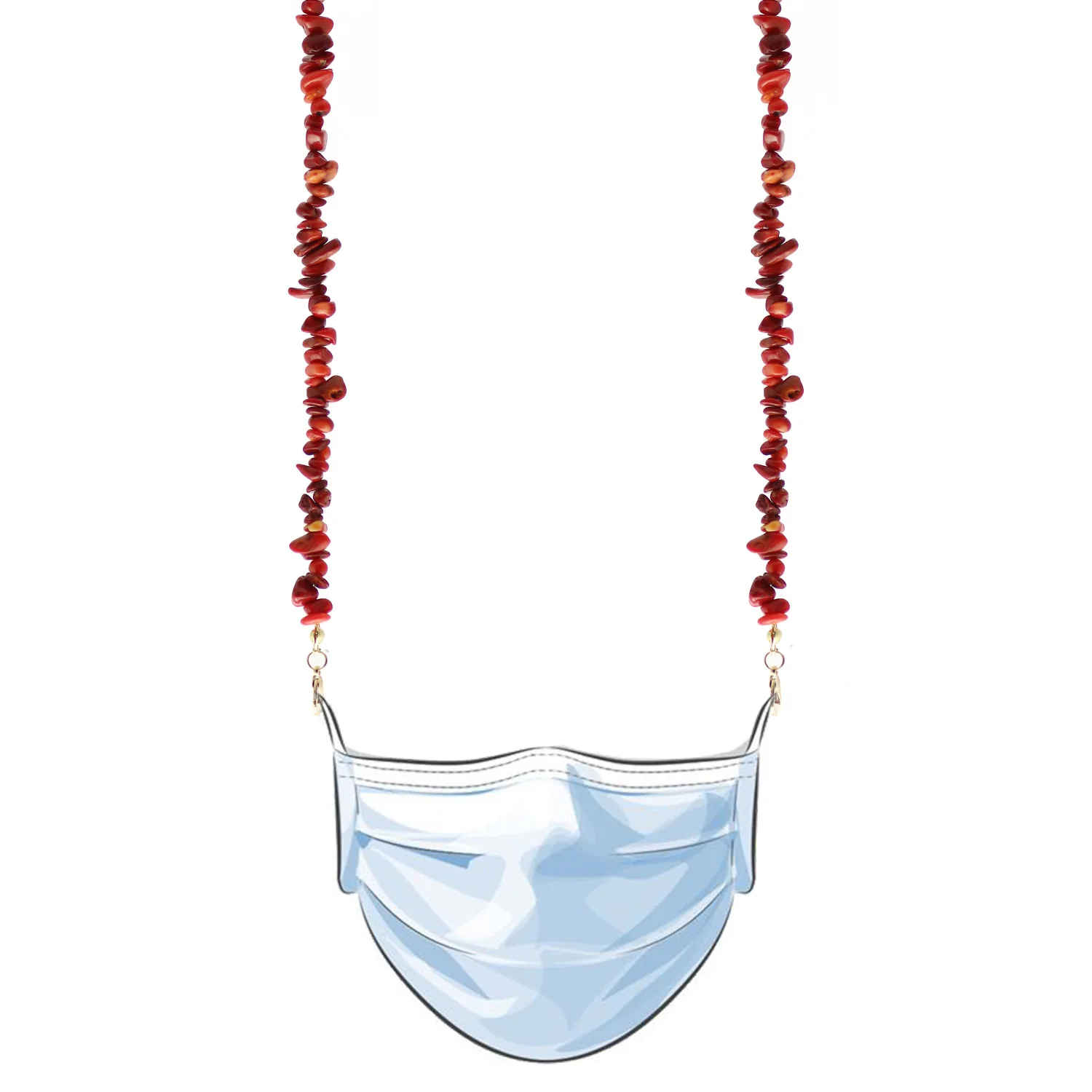 OEM Length rose quartz turquoise Eyewear Sunglasses Chains Accessories  Eye Glasses Cord Holder Strap Rope eyeglasses Chain