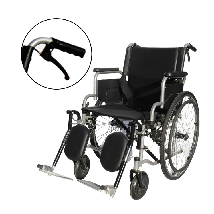 
Economic steel foldable heavy duty wheelchair 