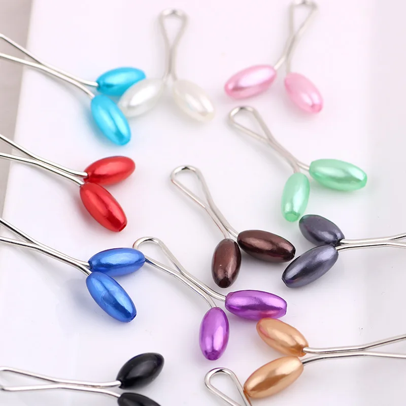 
2021 fashion jewelry safety pin manufacturers hijab clip brooch big pearl brooch pins 