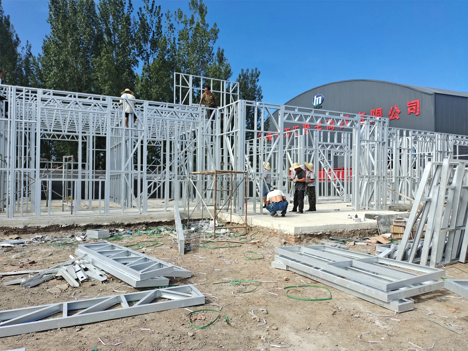 Modern luxury light steel structure villa residential