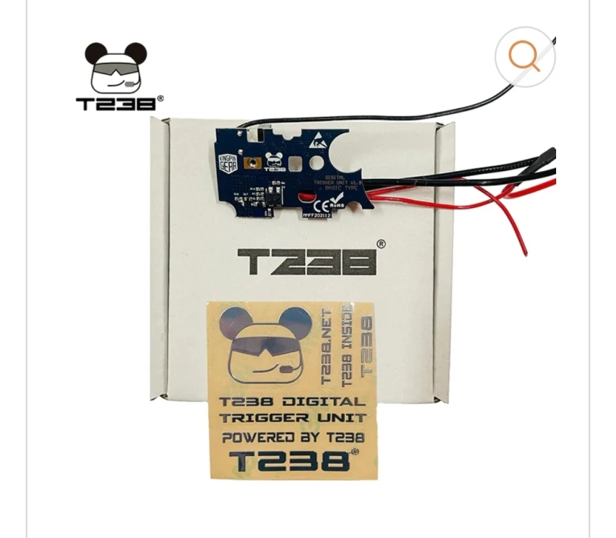 T238 digital trigger  unit mechanical T238 mosfet for toy gun 7.4V 11.1V 14.8V  No.2 Gearbox mainboard