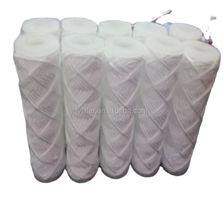 China Filter Factory Supply TIANYU 10 inch pp string wound filter for water filtration treatment system