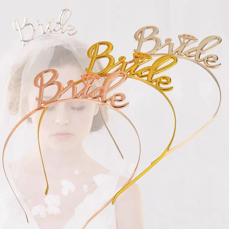 Hot Sale Wedding Hair Accessories Party Headpiece Alloy Bridal Headwear Bride Crown Headband for Women Girls