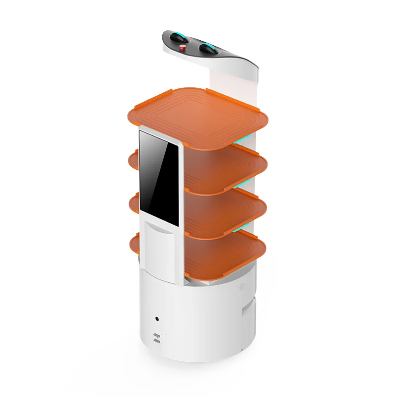 Original Manufacturer Service Robot Companies Automatic Rechargin Food Robot For Food Bath Workshop Delivery Restaurant