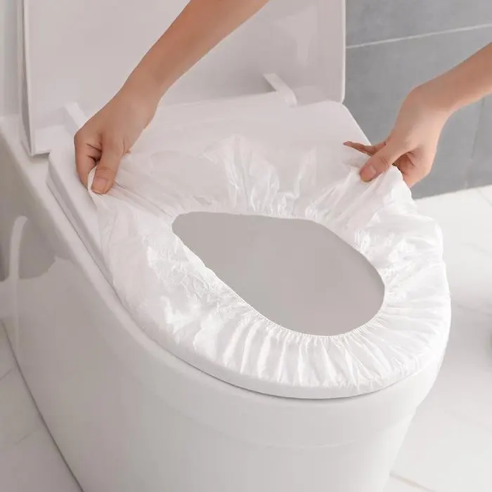 Hygienic Waterproof Disposable Universal Fit Non Woven Fabric Toilet Seat Cover With Elastic making machine