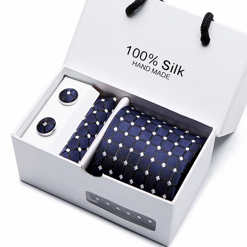 5 Piece Polyester Printed Tie Set Business Formal Ties Men's Gift Box For Father's Day