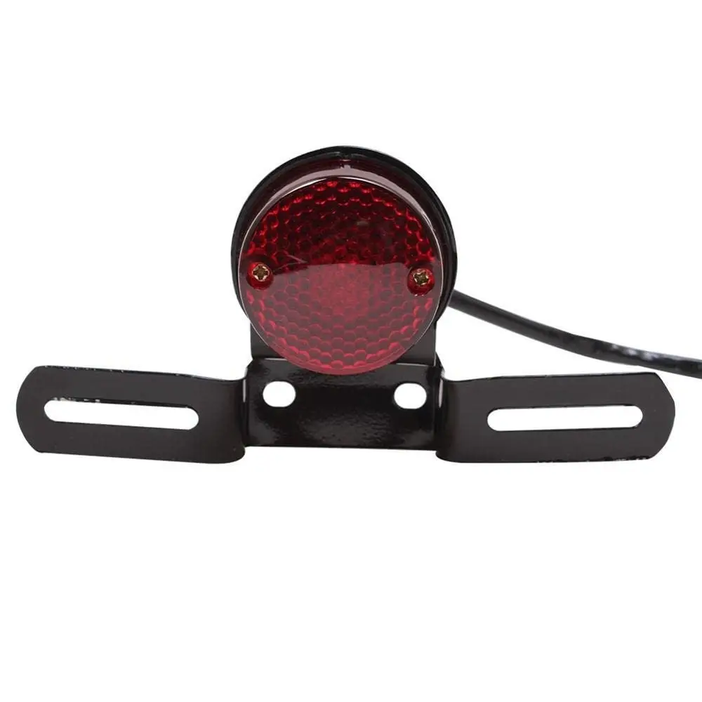 Retro Motorcycle Tail Light Moto Rear Indicator License Plate Bracket Motorbike Brake Light for Harley Chopper Honda