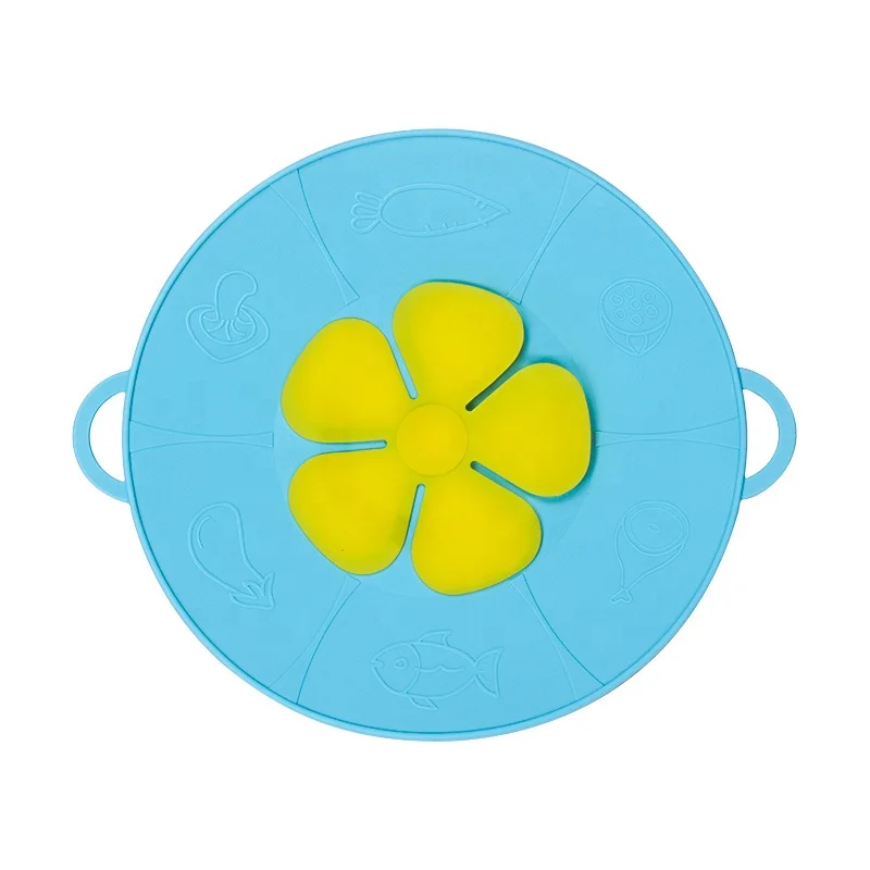 Multi-Function Kitchen Tool Pot Cover Silicone Boil Over Safeguard Spill Stopper Lid