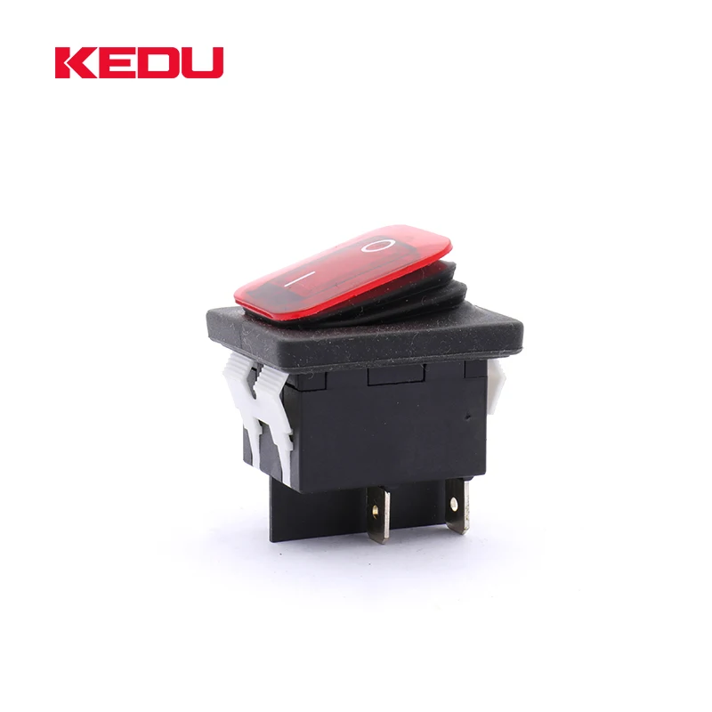 KEDU HY12-15 красного цвета 250V 16A IP65 ВКЛ/ВЫКЛ водонепроницаемый желобковый выключатель с TUV CE