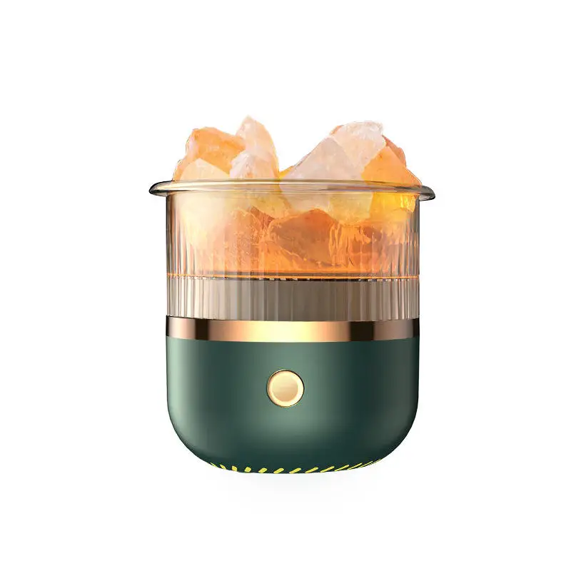 Wholesale Aromatherapy Diffuser Portable Ultrasonic Humidifier Cute Crystal Salt Stone Essential Oil Aroma Diffuser