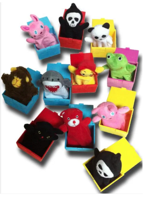 Customize tin can pop up puppet toy hand crank music jack in the box gifts for Children 2024 OEM ODM