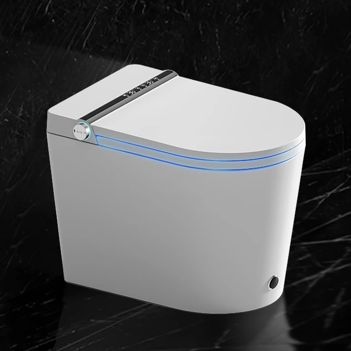 morden white ceramic smart black and white colour electric automatic flush wc