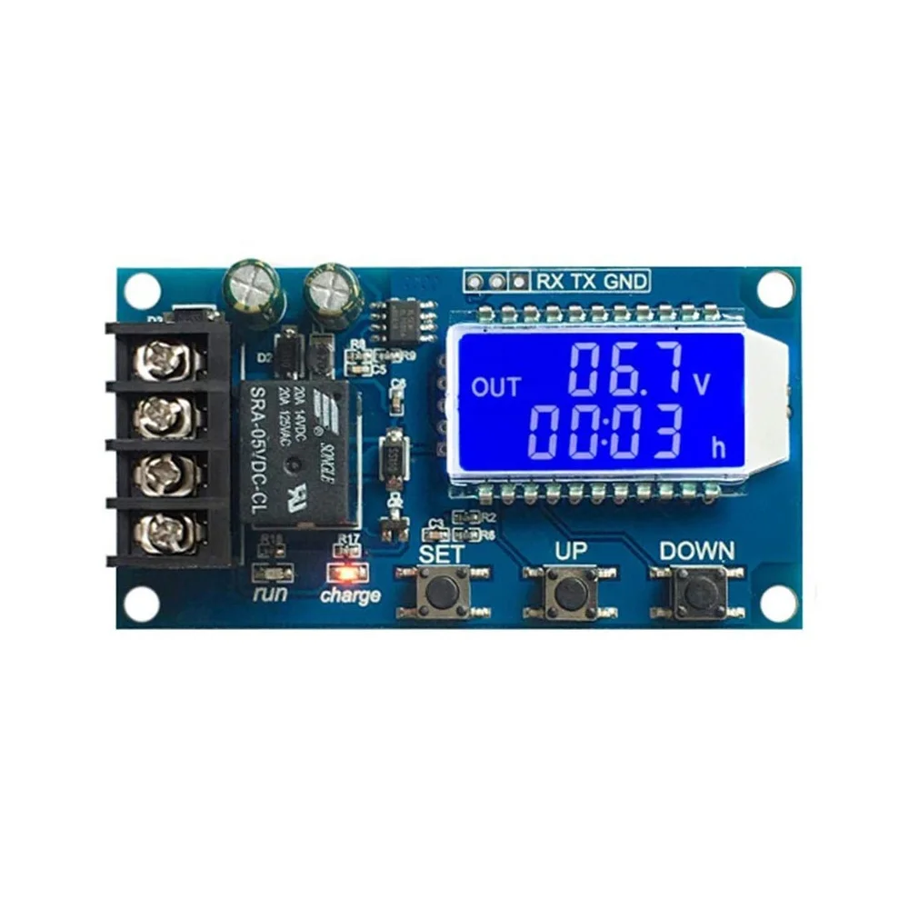 6-60v 10A Lithium Battery Charge Control Module Controller Protection Board with Overcharge Protection Switch XY-L10A