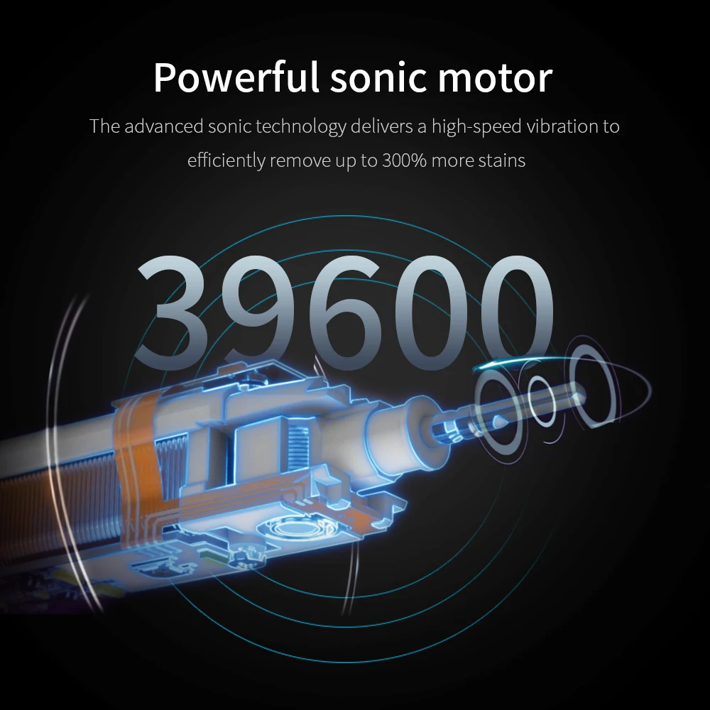 Electric Toothbrush with Smart Pressure Sensor Sonic Vibration Electric Toothbrush for Adult with Customized logo