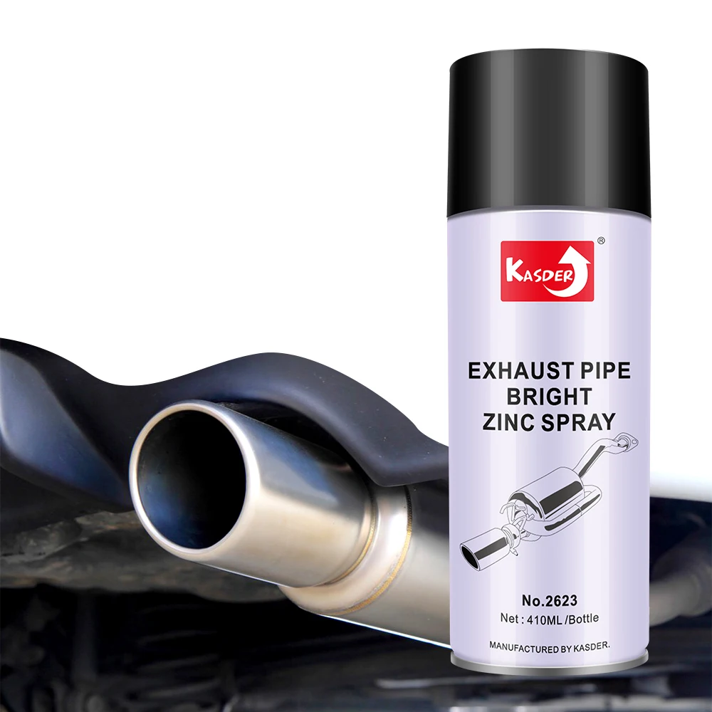 High end automatic heat resistant exhaust pipe galvanized zinc paint spray aerosol cold spraying aluminum metal effect coating