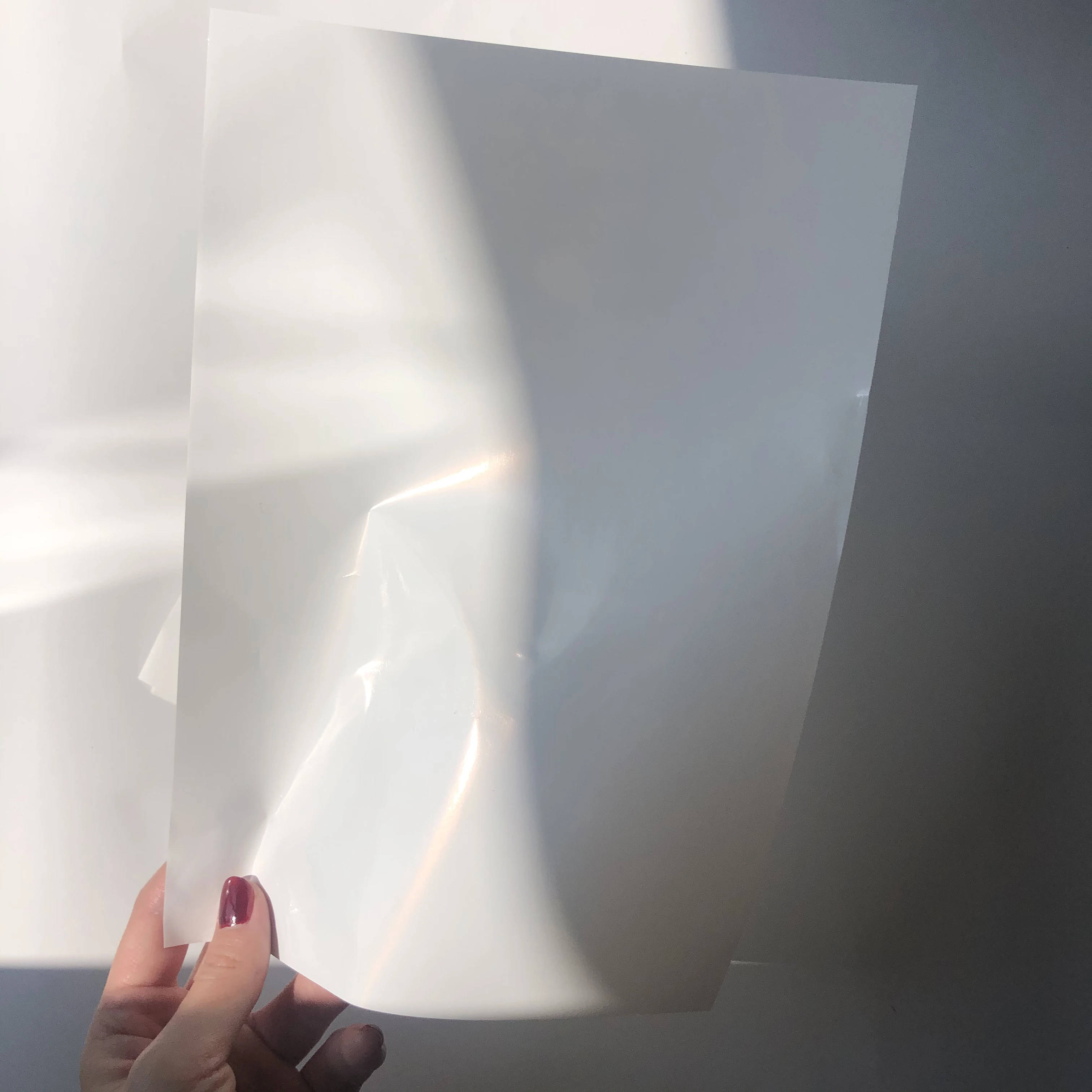 HIGH QUALITY  SELF ADHESIVE PP SYNTHETIC  PAPER FOR STICKER LABEL PAPERS(WATER BASED GLUE)