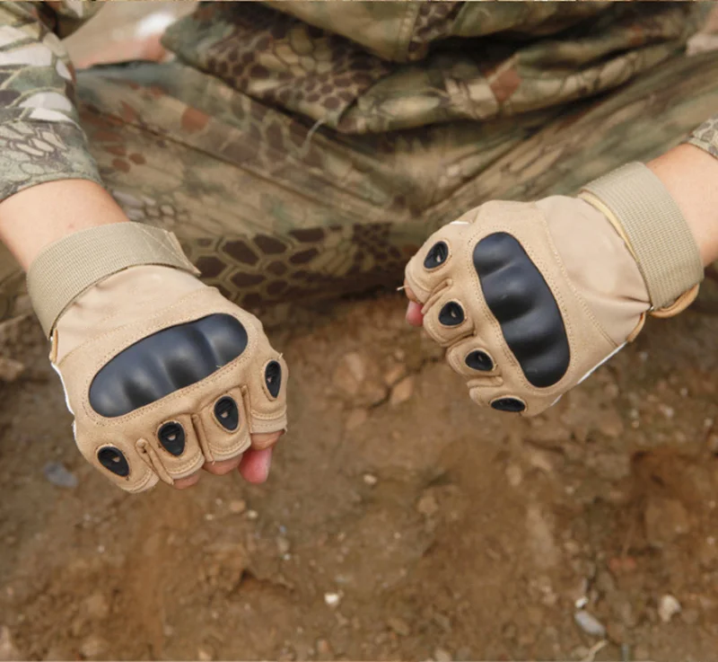 Outdoor tactical cycling sport  half finger gloves