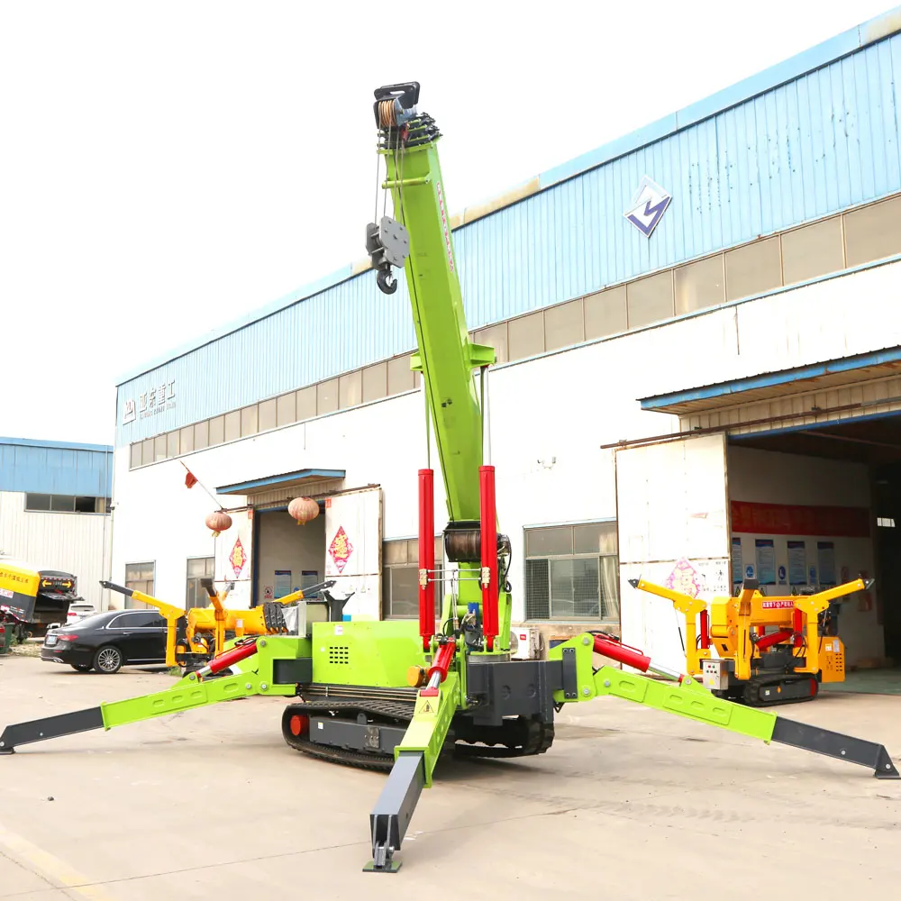 Mini Spider Lifting Crawler Elevator Crane 1.2ton 3ton 8ton Electric Cheap Crab Small Spider Crane