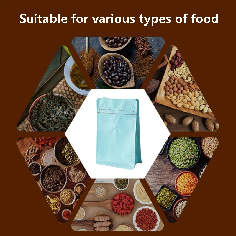 Wholesale stand up coffee bag pouch high quality coffee bean packaging bag custom printed coffee bags