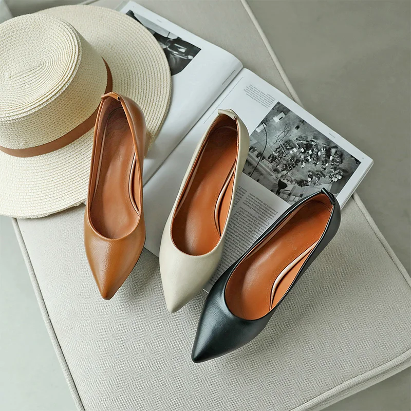 Персикового цвета, мягкая обувь на каблуке средней высоты; Женские туфли-лодочки без шнуровки; Удобные женские туфли