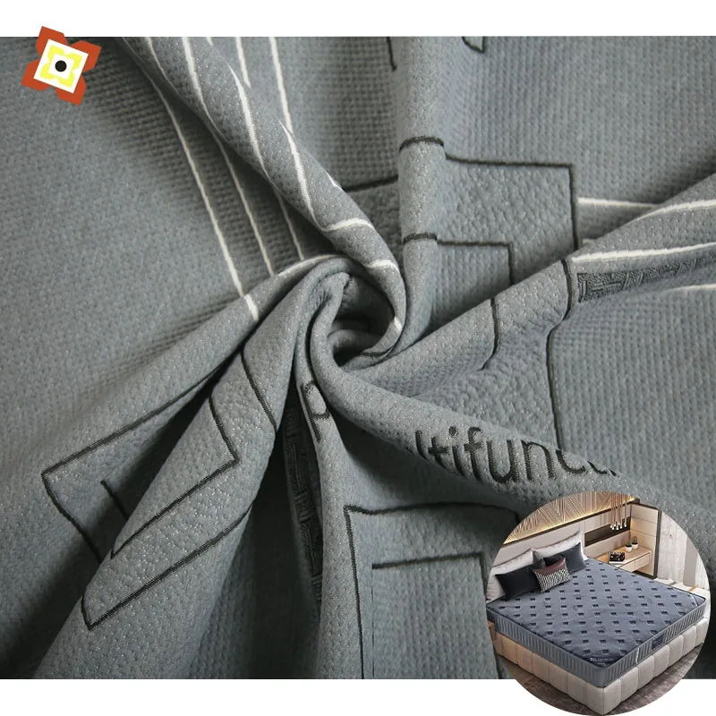 100%polyester jacquard fabric Graphene functional mattress fabric polyester fabric for mattress cloth
