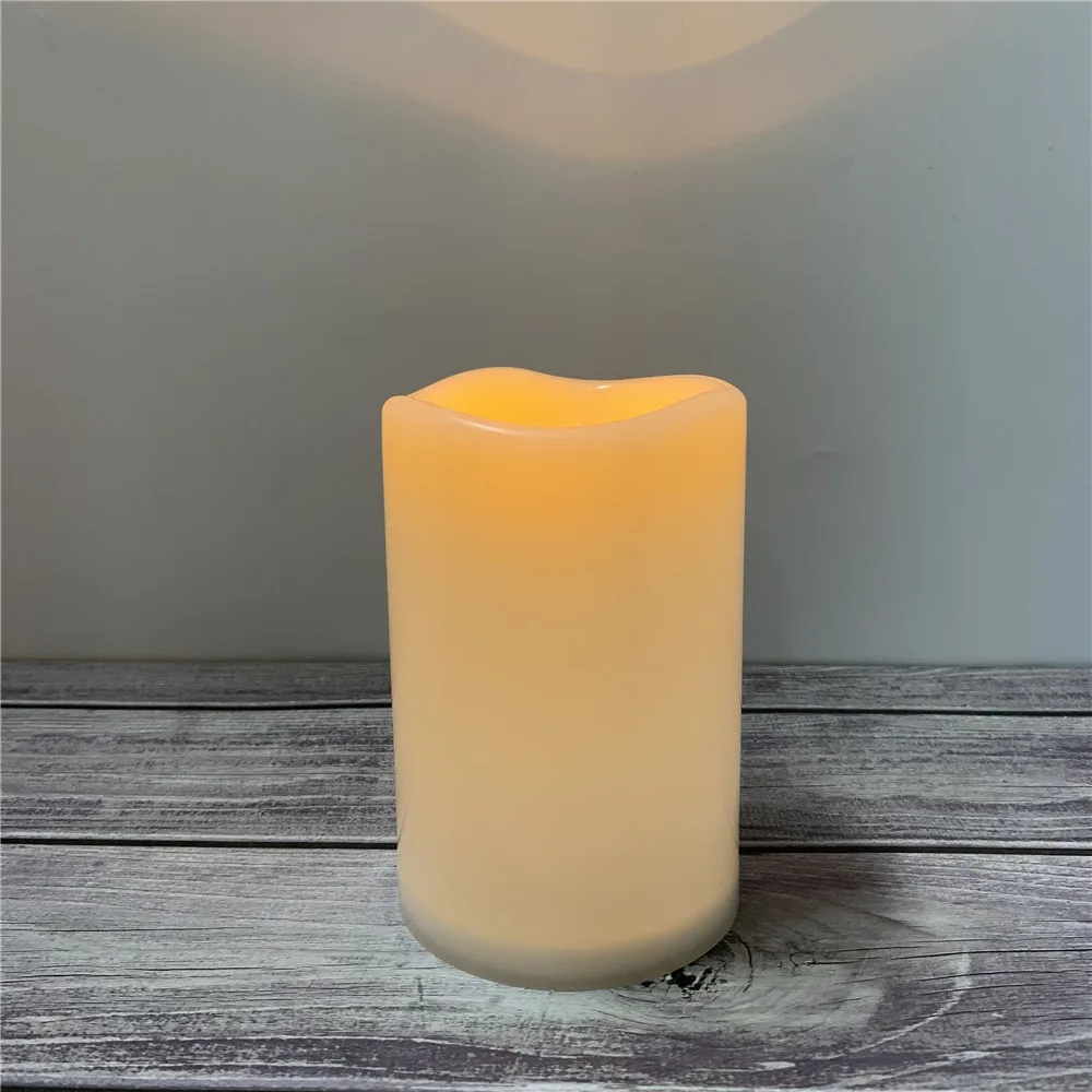 New product launch mobile wick led candle D10CM waterproof plastic LED candle