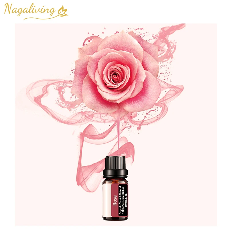 Manufacturer and wholesale Nagaliving 100% pure Essential oil set petal lavender rose essential oil for face body and hair